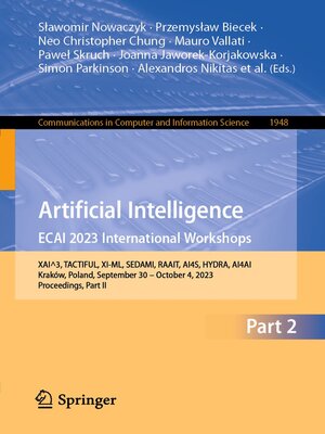 cover image of Artificial Intelligence. ECAI 2023 International Workshops